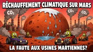 Miniature : Mars aussi se réchauffe, la faute aux usines martiennes? #canicule #climat #changementclimatique