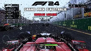 Miniature : "Leclerc's Wild Ride: Chaos Unleashed at Australian GP!"