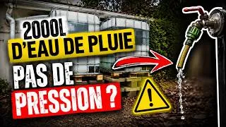 Miniature : 2000L d’eau de pluie… mais aucune pression
