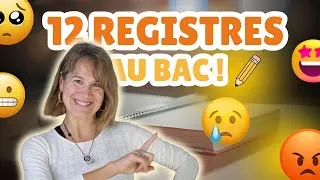Miniature : 12 registres INCONTOURNABLES au bac !
