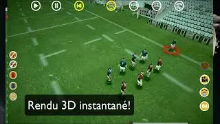 Miniature : Tactic3D Rugby Touche à 4: en 1 minute