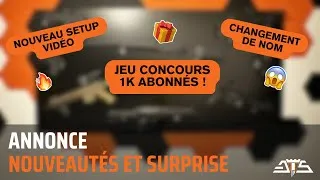 Miniature : ANNONCE : les nouveautés de la chaîne et la surprise des 1000 abonnés !