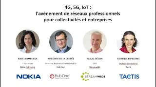 Miniature : Webinar - 4G, 5G, IoT : l'avènement de réseaux professionnels pour collectivités et entreprises