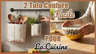 Miniature : 2 PROJETS COUTURE TRÈS FACILES - PANIERS & CHARLOTTES ALIMENTAIRES