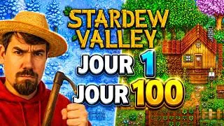 Miniature : 100 Days in Stardew Valley! 🌱 Du Jour 1 au Jour 100 | Complete Farm Progress