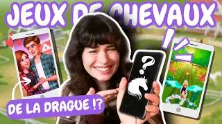Miniature : Je teste des JEUX de chevaux sur MON TELEPHONE 📱🦄Une écurie et de la romance ?
