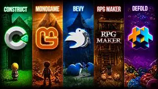 Miniature : Les 5 meilleurs moteurs de jeu sous-cotés | Construct, MonoGame, Bevy, RPG Maker et Defold