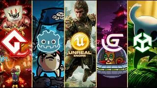Miniature : Le meilleur moteur de jeu selon TON profil de développeur | Godot, Unity, Unreal, GameMaker GDevelop