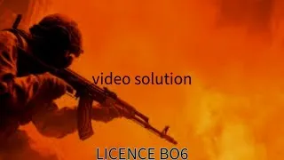 Miniature : Tuto pour résoudre l'erreur ci-dessous (erreur dev error 0xd8e46539) bo6 