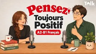 Miniature : The Power of Positive Thinking in French | Real Conversation Practice for A2-B1 Learners