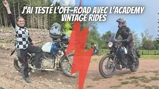 Miniature : Motarde qui débute en offroad : J'ai fait un stage avec Vintage Rides en Royal Enfield