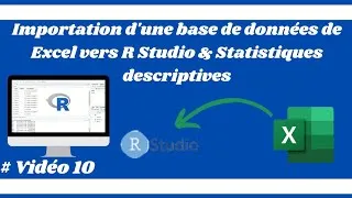 Miniature : Comment importer un fichier (base de données) Excel sur R Studio ?