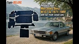 Miniature : Moquette de coffre pour rénover votre Mercedes Benz W107 SL 1971-1989