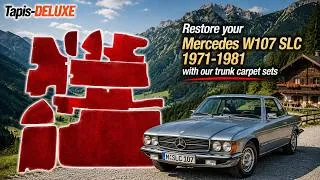 Miniature : Moquette de coffre pour rénover votre Mercedes Benz W107 SLC 1971-1989