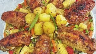 Miniature : Poêlée d' Ailes de dinde aux petits légumes