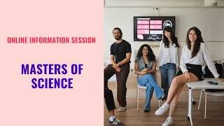 Miniature : Online information session | Master of Science | May 2026