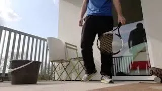 Miniature : Tennis exercice  à la maison pour bien viser et doser