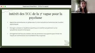 Miniature : TCC de la troisième vague dans le traitement de la psychose