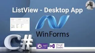 Miniature : WinForms ListView en C# .NET 10 : Créer une Application Desktop Contact avec ListView (Débutant)