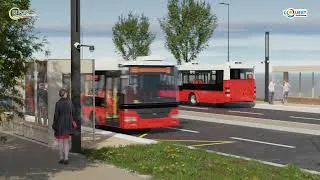 Miniature : Travaux Avenue Rico CARPAYE Création de voies dédiées aux bus