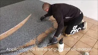 Miniature : TC Piscines - Granulat de marbre, terrasses, contours de piscines et cours