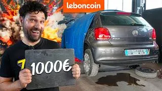 Miniature : J'ACHÈTE LA VOITURE LA MOINS CHÈRE SUR LEBONCOIN ! BUDGET 1000€ (on doit rentrer avec...)