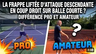 Miniature : Coup droit d’attaque liftée : technique amateur VS pro sur balle courte