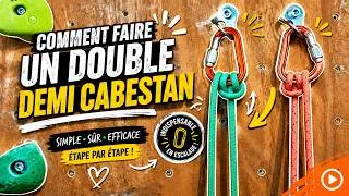 Miniature : Comment faire un double demi cabestan. Tuto Alpi 129 [EVOLUTION]