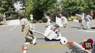Miniature : Team building - course de chars en carton