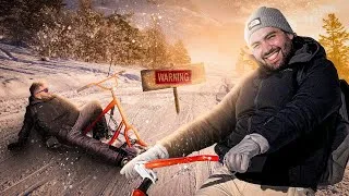 Miniature : On TESTE des TROTTINETTES de NEIGE ! ( C’est incroyable)