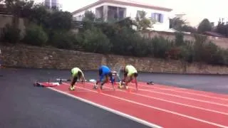 Miniature : Départ starting block