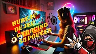 Miniature : Bureau de Jeu GTRACING : Test du Bureau Gaming 55 pouces