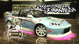 Miniature : Need For Speed Most Wanted Honda Civic Si Coupe (EM1) Samantha Mods