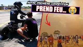 Miniature : NOTRE PREMIÈRE COMPÉTITION PREND FEU... 😢  Run Cap Sud Dragster 26