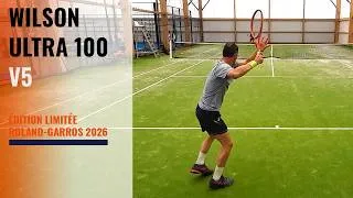 Miniature : WILSON ULTRA 100 V5 ROLAND GARROS, SUPER RAQUETTE PUISSANTE !