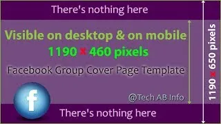 Miniature : Updated: Facebook Group Cover Page Template 2018 شرح