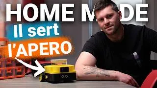 Miniature : J'ai construit mon premier ROBOT (et il sert l'apéro !)