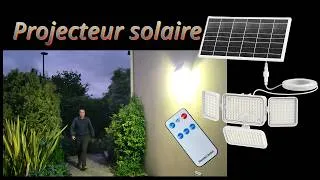 Miniature : Installation d'un projecteur solaire bien pensé avec un éclairage puissant #éclairage  #solaire
