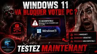 Miniature : ⚠️ Windows 11 Va BLOQUER Votre PC ? Vérifiez IMMÉDIATEMENT Avant Qu’il Soit Trop Tard !