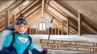 Miniature : Protéger et FIXER L’ISOLANT des combles n’a jamais été aussi simple – TECHNICHEM France 🇫🇷