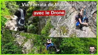 Miniature : Via ferrata de Malamort, avec le drone