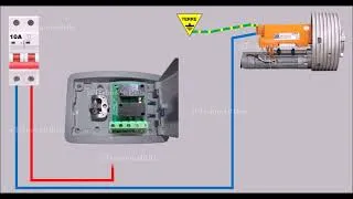 Miniature : Branchement Boîte de Commande Rideau Métallique. توصيل صندوق التحكم