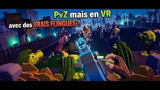Miniature : PvZ mais en VR avec des VRAIS FLINGUES ? 🧟‍♂️ Zombie Garden Defense