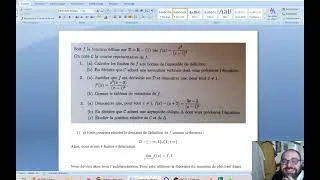 Miniature : Exercice corrigé - Maths Éco/gestion - Limites, étude d'asymptotes, dérivées et variations.