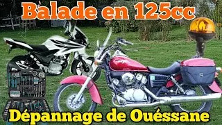 Miniature : balade en 125cc: depannage de ouessane