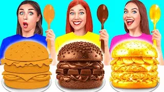 Miniature : Riche VS Fauché VS Giga Riche Aliments Défi | Astuces de Cuisine Amusantes par TeenDO Challenge