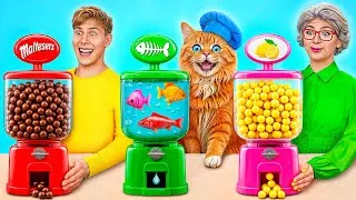 Miniature : Défi De Cuisine Moi vs Grand-Mère avec Chat | Astuces culinaires Fantastique par TeenDO Challenge
