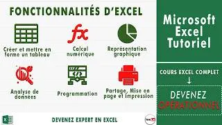 Miniature : FORMATION EXCEL COMPLÈTE 2026 | Débutant à Intermédiaire + Cas Pratiques#FormationExcel #CoursExcel