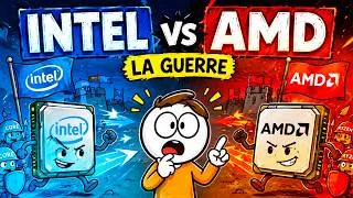 Miniature : La Guerre Intel vs AMD Expliquée Comme Si Tu Avais 5 Ans en 8 Minutes