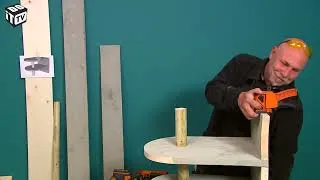 Miniature : Chambre à coucher texturée 2 : Créer 2 tables de nuit originales (bois & effet béton)